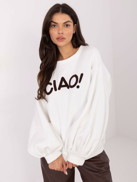 Ecru bluza oversize bez kaptura RUE PARIS