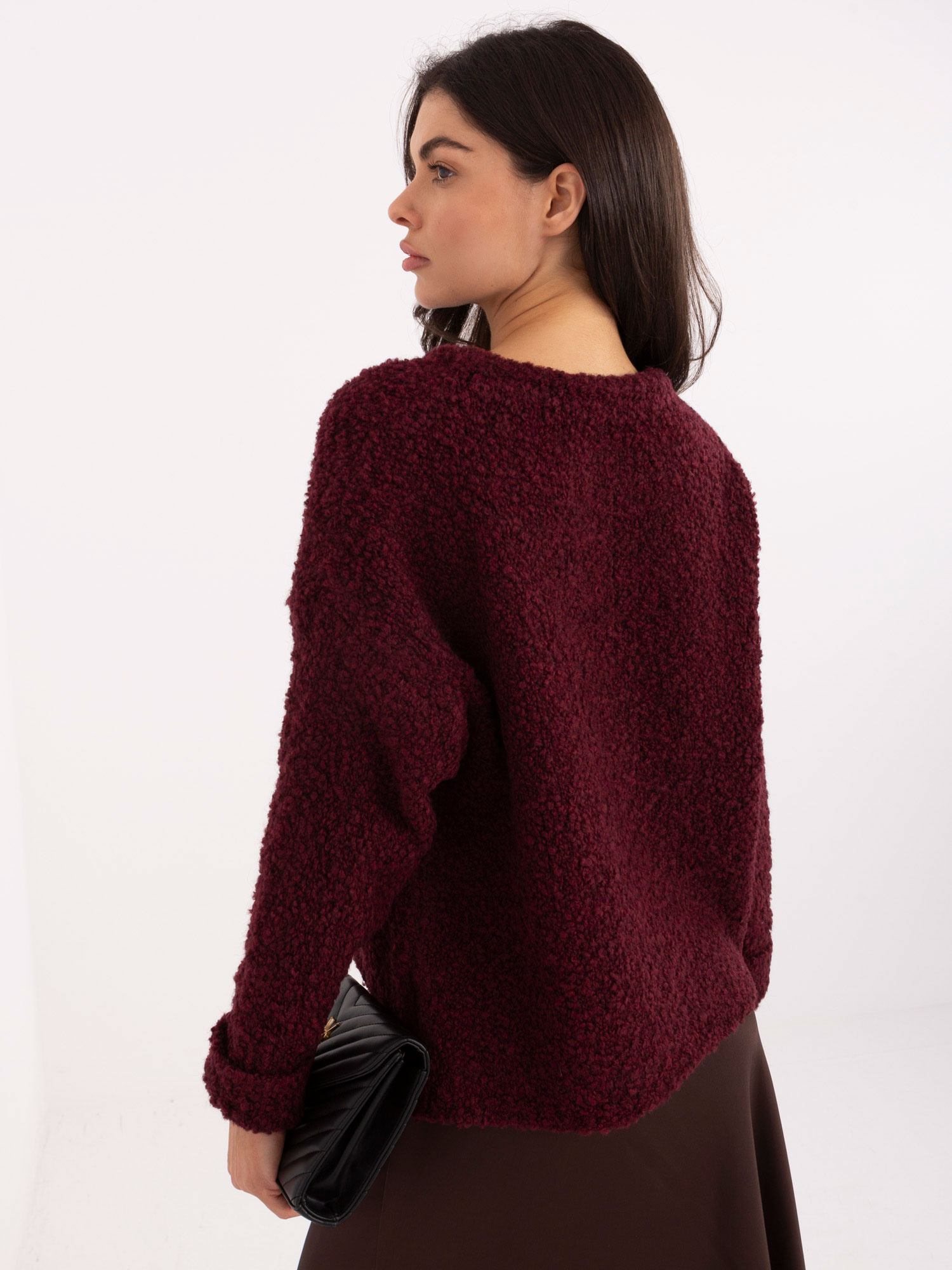 Sweter bordowy