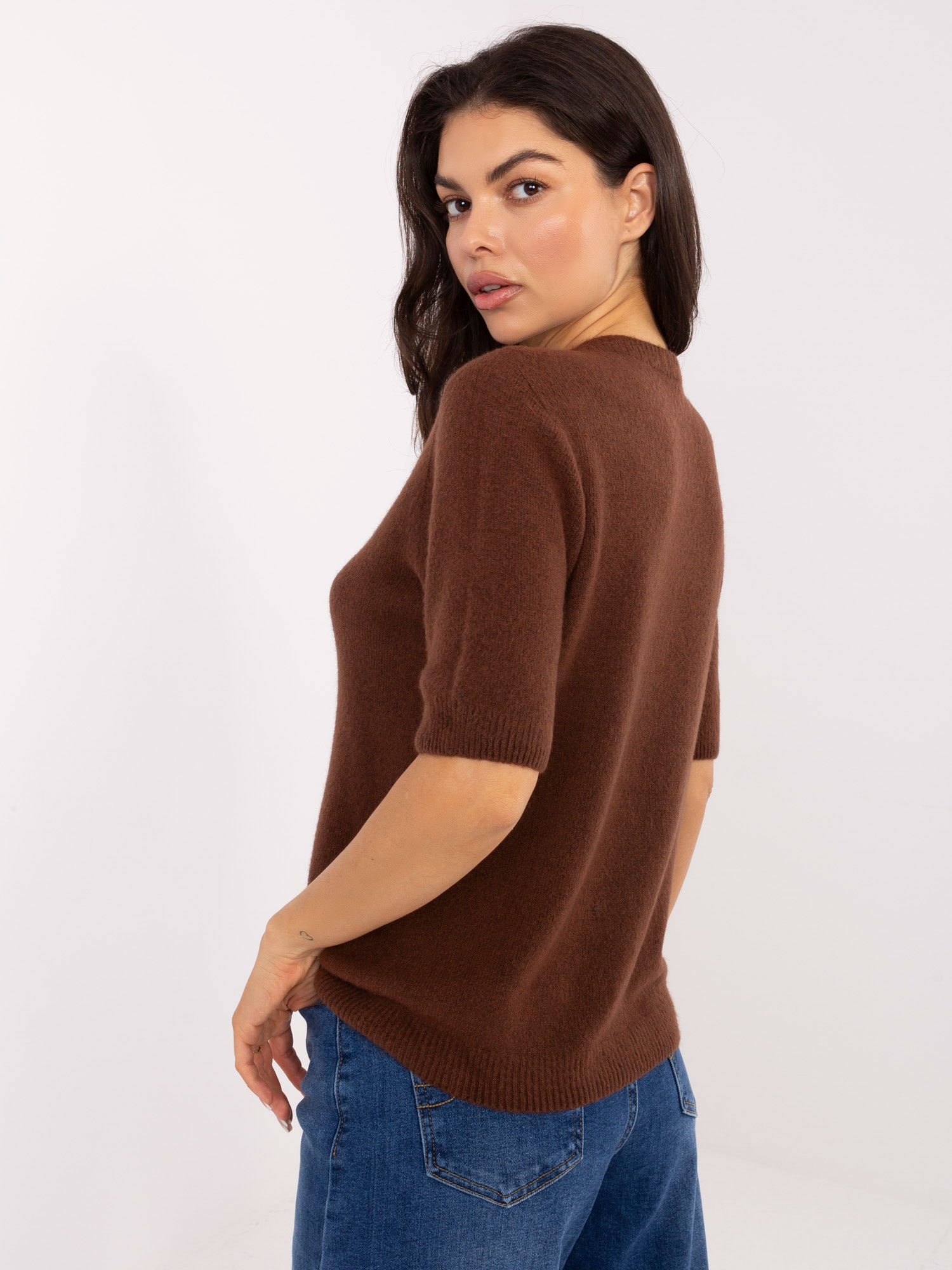 Sweter jasny brązowy