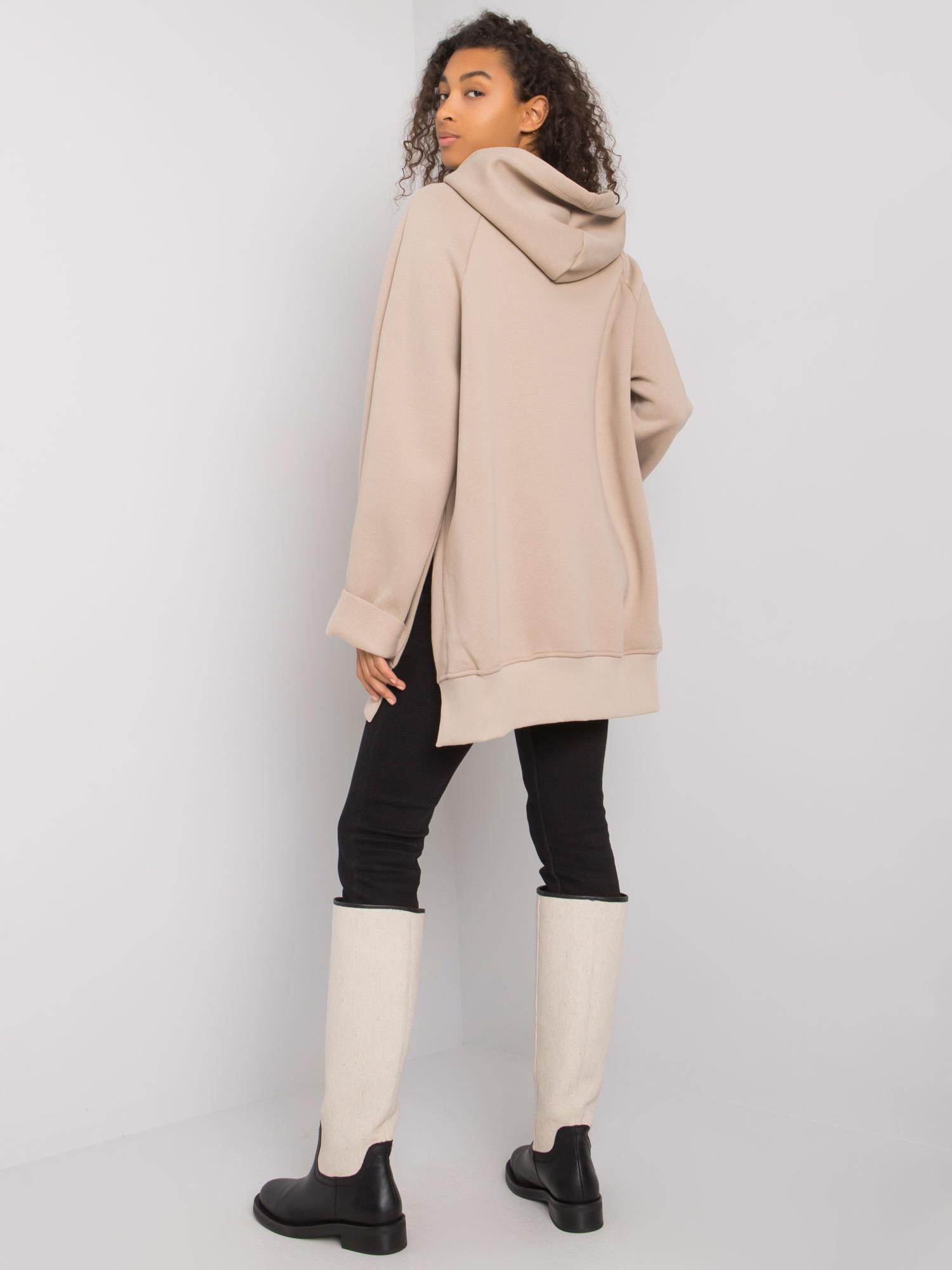 Beige mikina s klokaní kapsou Arno RUE PARIS.