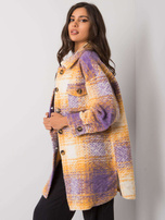 Fioletowo-żółta koszula w kratę Vissy