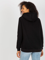 Hurt Czarna dresowa bluza kangurka z troczkami OCH BELLA