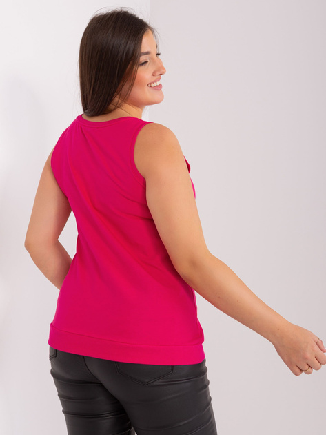 Hurt Fuksjowy top damski plus size