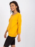 Bright orange blouse basic Oliwia