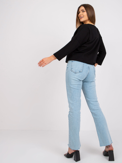 Czarna bluzka damska z bawełny Elizabeth RUE PARIS