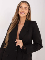 Black elegant blazer with lace.