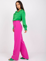 Zielona gładka koszula damska Lena RUE PARIS