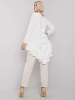 Biała bluzka z falbaną Tracy RUE PARIS