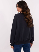 Hurt Grafitowa bluza bez kaptura z okrągłym dekoltem 