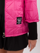 Hurt Fuksjowa przejściowa kurtka damska z pikowaniem