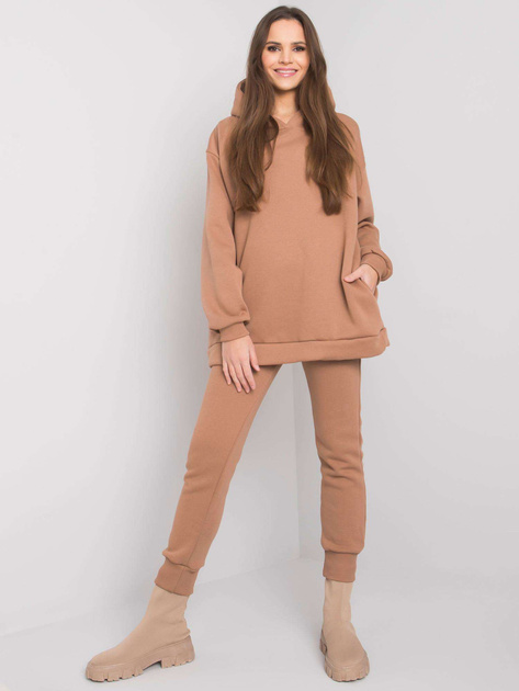 Camelowy dresowy komplet dwuczęściowy Lucia