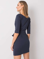 Granatowa sukienka Clementine NIE ZNASZ MNIE