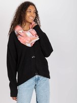 Koralowa damska chusta komin z wiskozy 