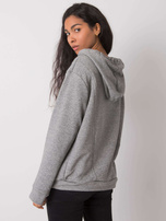 Szara bluza z kapturem Emy