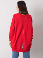 Czerwona tunika plus size bawełniana Raella