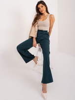 Hurt Morskie damskie spodnie materiałowe z kieszeniami