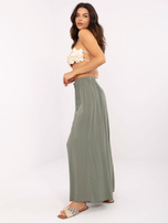 Hurt Khaki zwiewne spodnie materiałowe na lato OCH BELLA