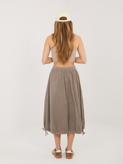 Fango sztruksowa spódnica z wiązaniami RUE PARIS