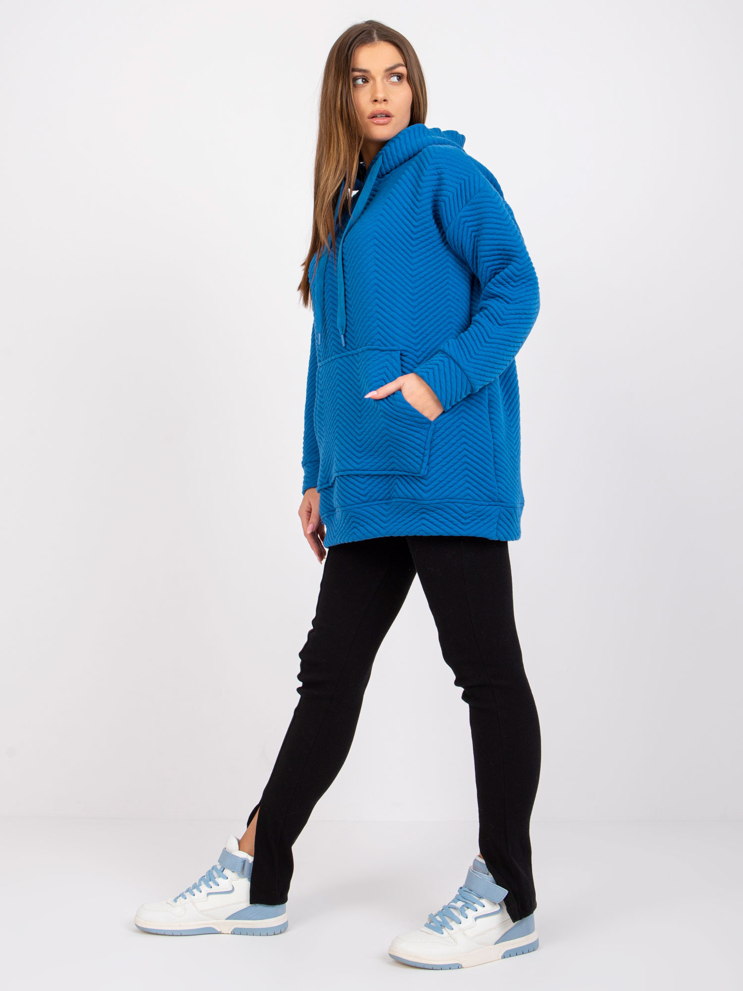 Dark blue kangaroo hoodie Atlanta RUE PARIS.
