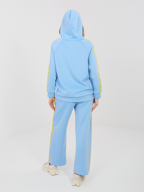 Jasnoniebieski dwuczęściowy komplet z bluzą z kapturem RUE PARIS