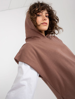 Hurt Brązowy trzyczęściowy komplet casualowy ze spodniami