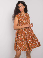Brązowa sukienka oversize Eve STITCH & SOUL