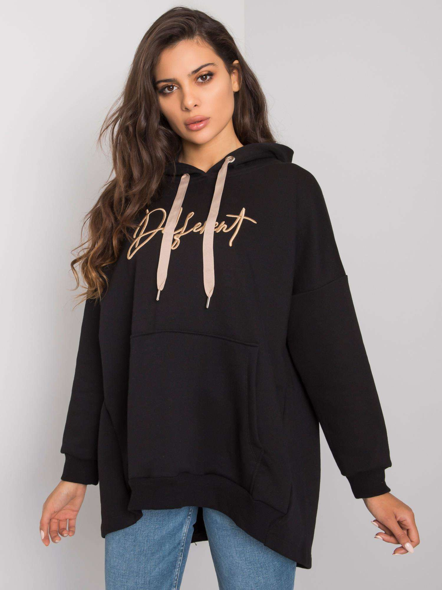 Schwarzer Hoodie Fallon.