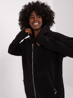 Hurt Czarna bawełniana bluza basic ze ściągaczami