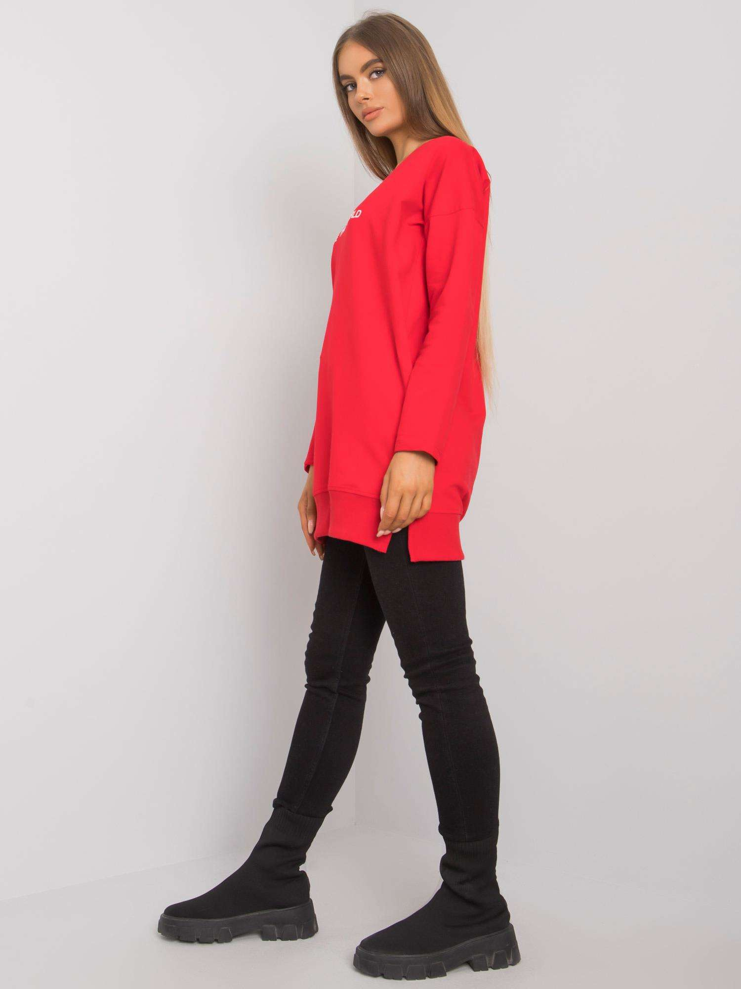Red tunic with the inscription Halifax RUE PARIS