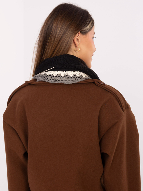 Czarna trójkątna chusta z wiskozy