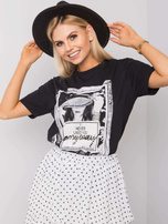 Schwarzes T-Shirt Alessia.