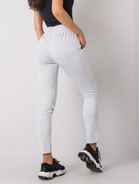 Jasnoszare melanżowe spodnie Cadence