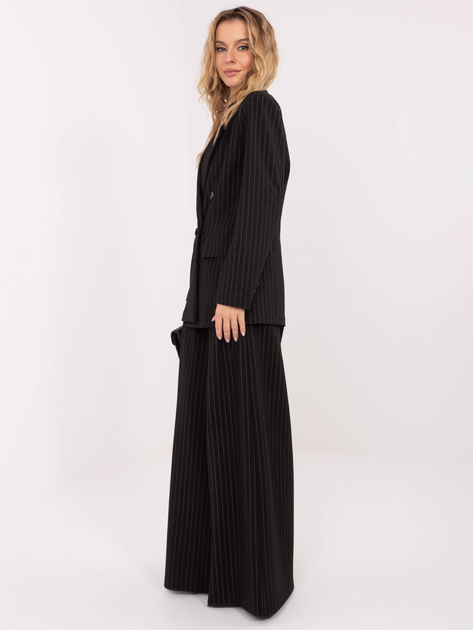 Czarna marynarka z poduszkami na ramionach RUE PARIS