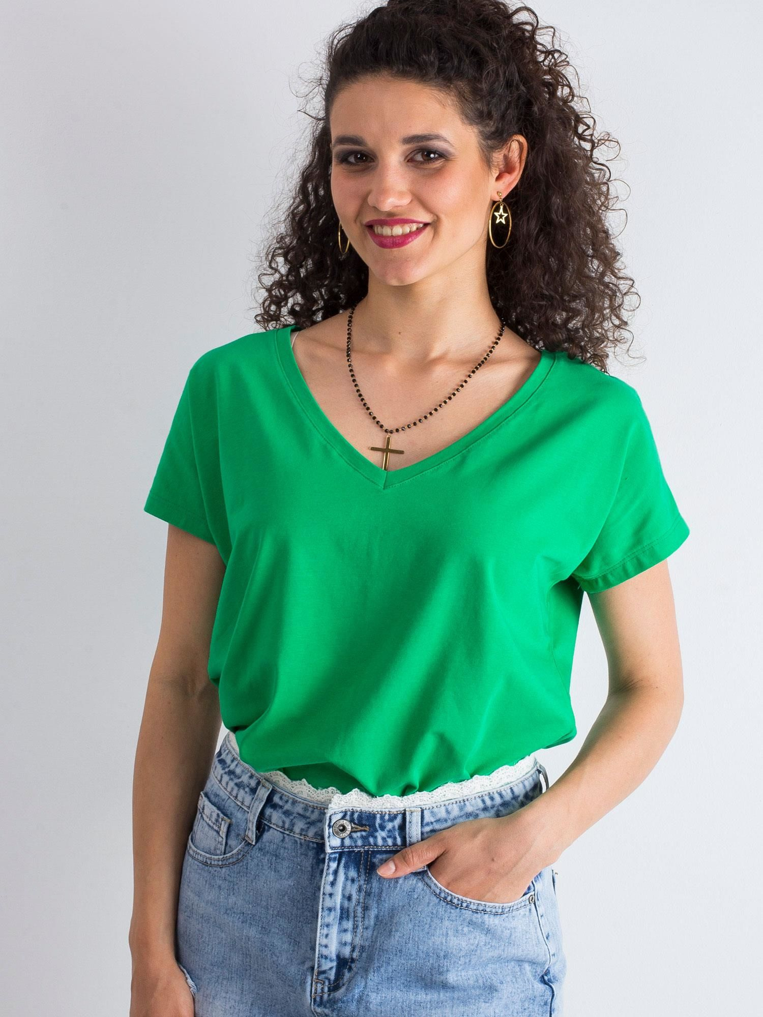 Zielony t-shirt Emory