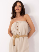 Jasnobeżowy kombinezon ze spodniami Felippa RUE PARIS 