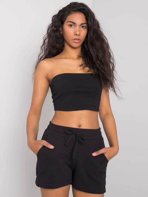 Czarne szorty bawełniane Anastasie FOR FITNESS