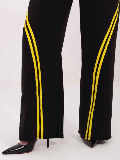 Czarne dresowe spodnie z kieszeniami RUE PARIS