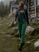 Ciemnozielone spodnie Faster