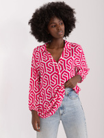 Hurt Fuksjowa koszulowa bluzka z wiskozy SUBLEVEL