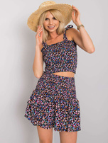 Czarna spódnica z falbaną Artemi RUE PARIS