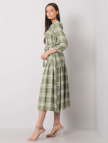 Zielona sukienka w kratkę Giana