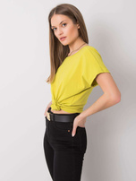 Limonkowy t-shirt Fire