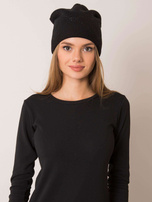 Czarna czapka beanie RUE PARIS