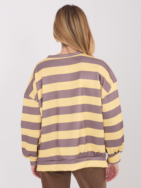 Brązowa damska bluza bez kaptura