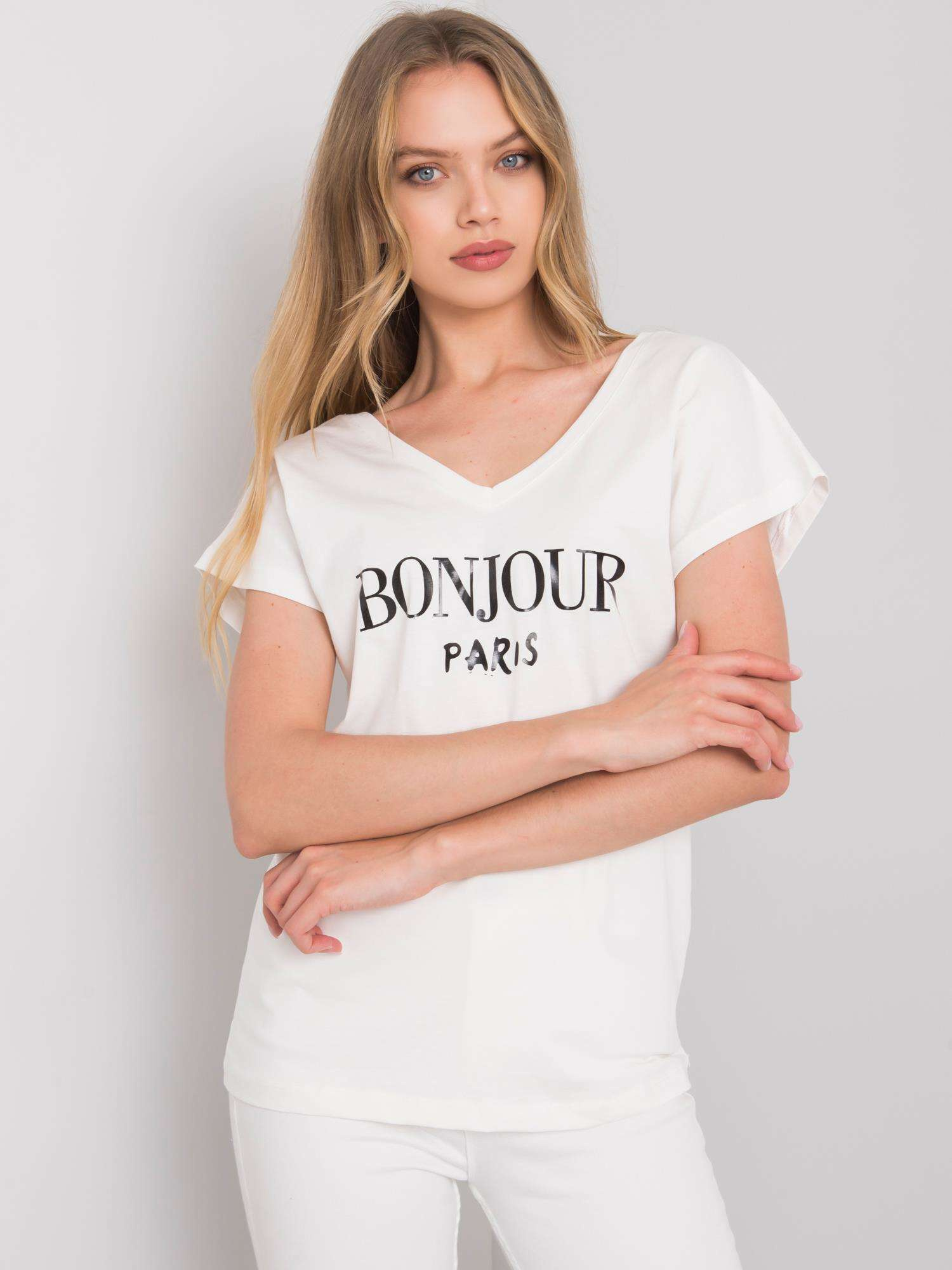 Ecru t-shirt Hortense