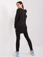 Hurt Czarny komplet casualowy z bluzą oversize 