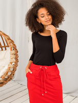 Czarna damska bluzka basic Mona