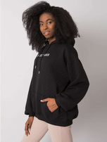 Czarna bluza z pikowaniem Hanna RUE PARIS 