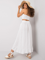 Biała spódnica z wiązaniem Jettie OCH BELLA