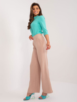 Hurt Camelowe spodnie materiałowe z kieszeniami